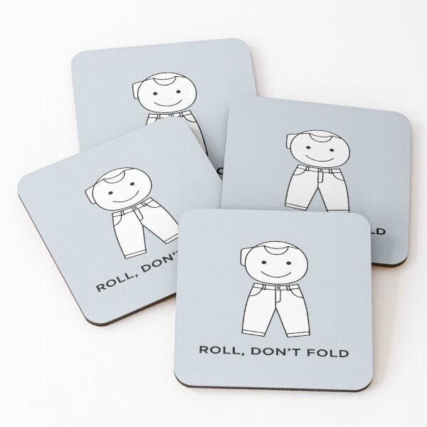 Item preview, Roll Don't Fold | Funny Stick Figure Character designed and sold by Dakson Design - Fantasy Art.