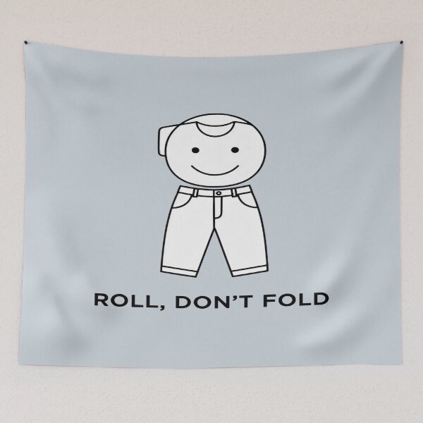 Item preview, Roll Don't Fold | Funny Stick Figure Character designed and sold by Dakson Design - Fantasy Art.