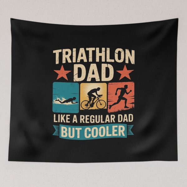 Item preview, Triathlon Dad Swim Run Bike Father's Day  designed and sold by VerseFarm.