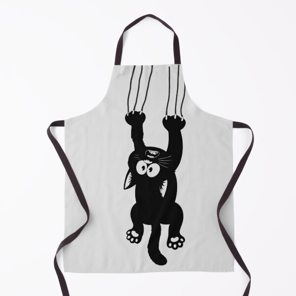 Item preview, Black Cat Holding On - Funny Gift Ideas designed and sold by SawaOne.