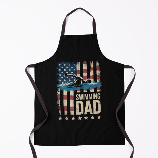 Item preview, USA American Flag - Swimming Dad designed and sold by VerseFarm.