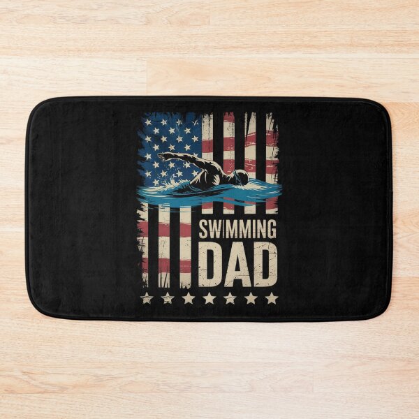 Item preview, USA American Flag - Swimming Dad  designed and sold by VerseFarm.