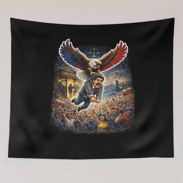 Item preview, Nicolás Maduro Captured by Justice – Venezuela Celebrates | Nicolás Maduro Capturado por la Justicia – Venezuela Celebra designed and sold by SEVERTREND APPAREL .