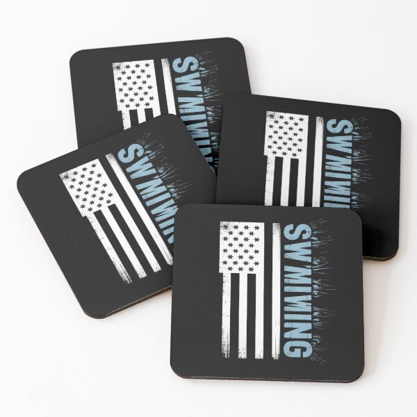 Item preview, USA Flag Swimming Swim American Swimmer  designed and sold by VerseFarm.
