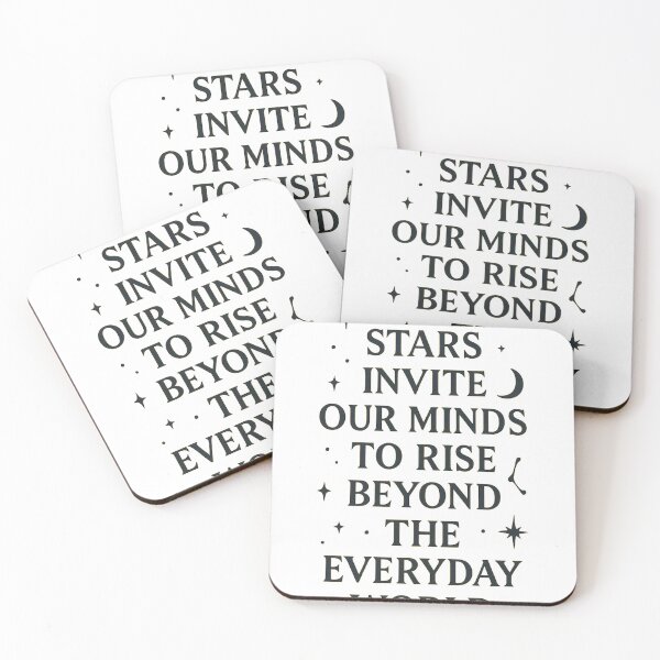 Item preview, Cosmic Quote Minimalist Typography – Inspirational Starry Design designed and sold by mbmstores.