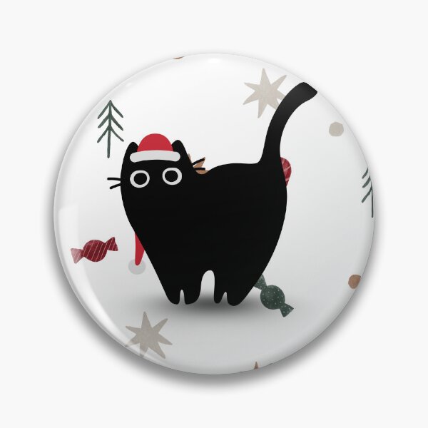 Item preview, christmas black cat designed and sold by Tungjai Wear.
