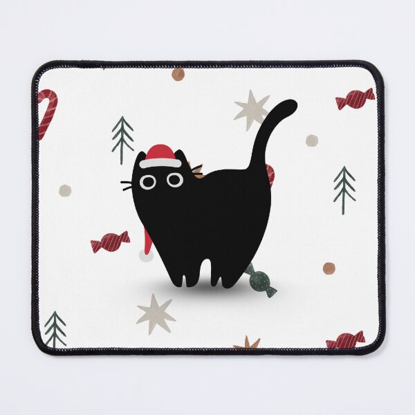 Item preview, christmas black cat designed and sold by Tungjai Wear.