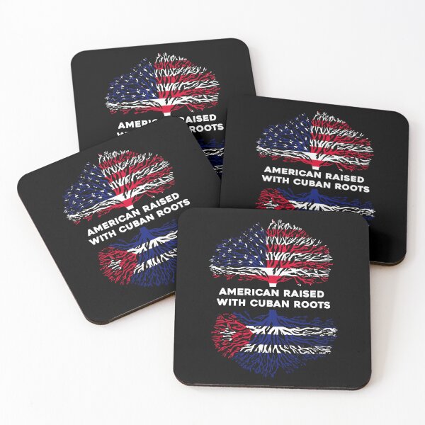 Item preview, American Raised with Cuban Roots – Cuban American Heritage T-Shirt designed and sold by Suzy Perez Art.