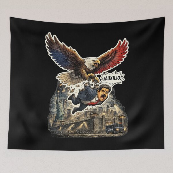 Item preview, Nicolás Maduro Arrested – Dictator Taken to Justice | Nicolás Maduro Arrestado – El Dictador Llevado a la Justicia designed and sold by SEVERTREND APPAREL .