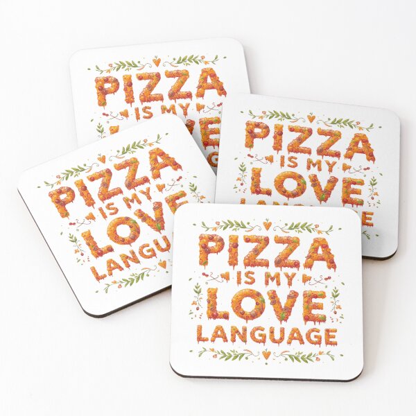 Item preview, Pizza Is My Love Language – Cute Food Typography Design designed and sold by RDproject.