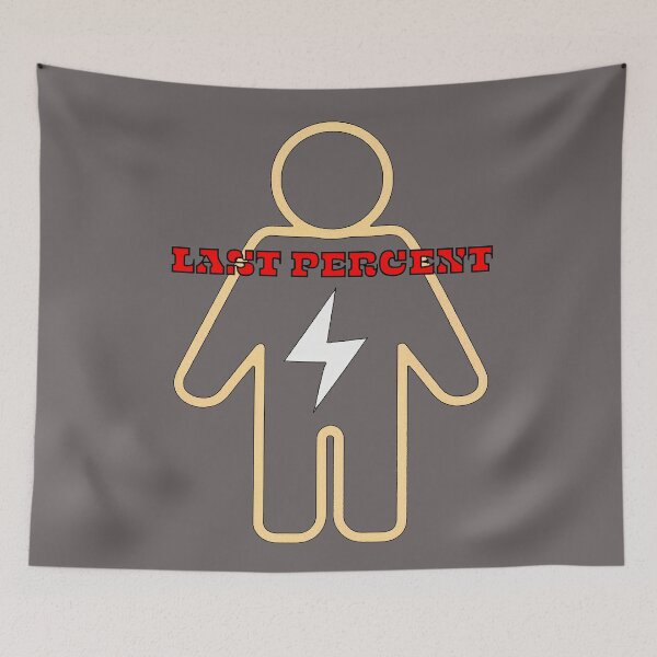 Item preview, Last Percent – Low Battery Human Icon designed and sold by ChernivtsiSkoda.