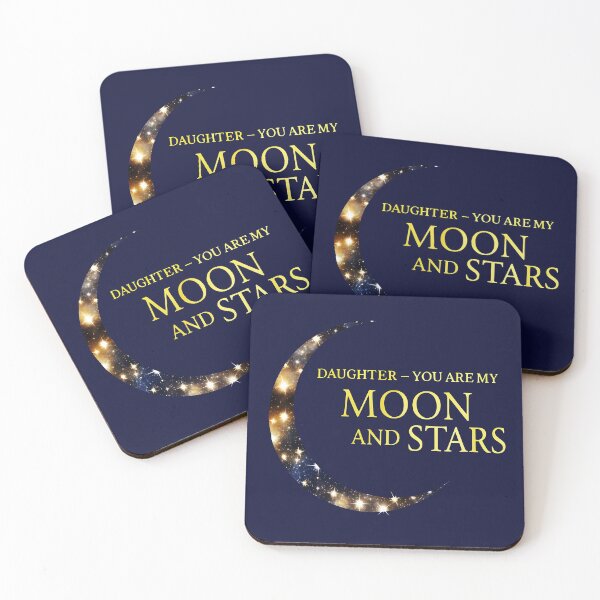 Item preview, Moon and Stars Daughter Love Quote designed and sold by Dakson Design - Fantasy Art.