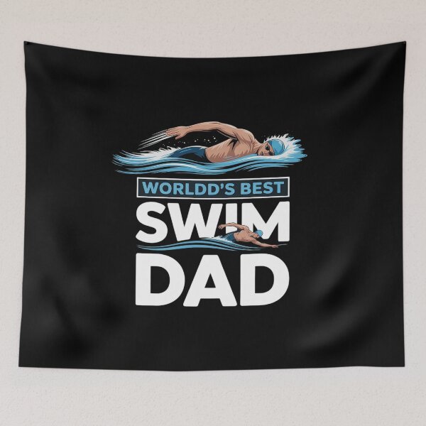 Item preview, World's Best Swim Dad Funny Swimmer Father designed and sold by VerseFarm.