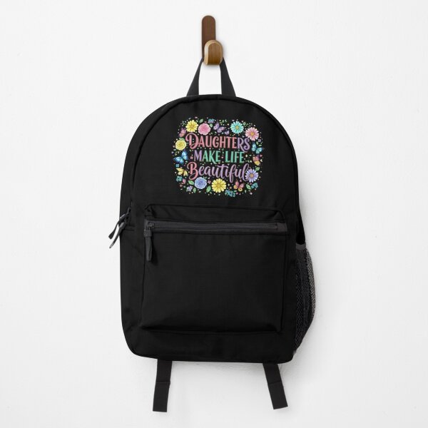 Item preview, Daughters Make Life Beautiful Floral Quote designed and sold by Dakson Design - Fantasy Art.