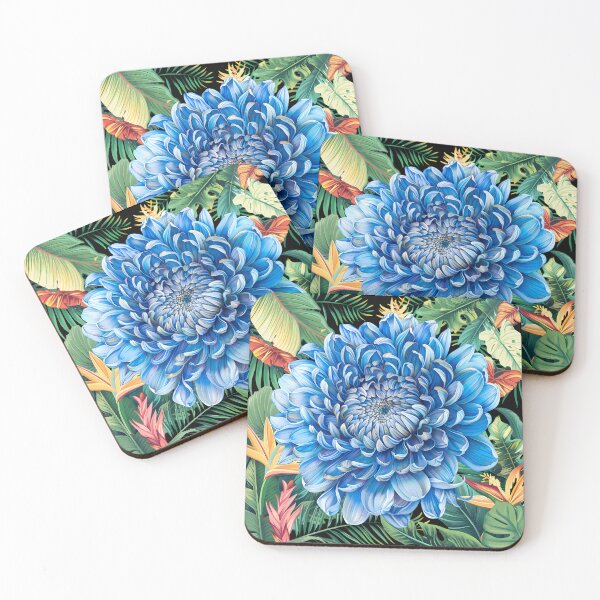 Item preview, wild flower Blue Chrysanthemum designed and sold by forlymons.