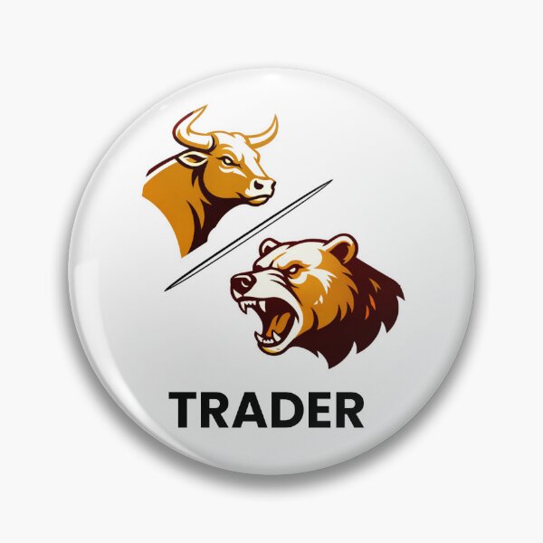 Item preview, Bull and Bear Market Trader Financial Investment Art designed and sold by Ez-Trader-101.