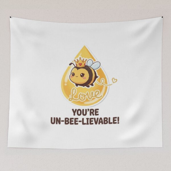 Item preview, You're Un-bee-lievable - Funny Bee Pun Valentine Art designed and sold by sma44.