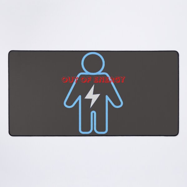 Item preview, Out of Energy – Low Battery Human Icon designed and sold by ChernivtsiSkoda.