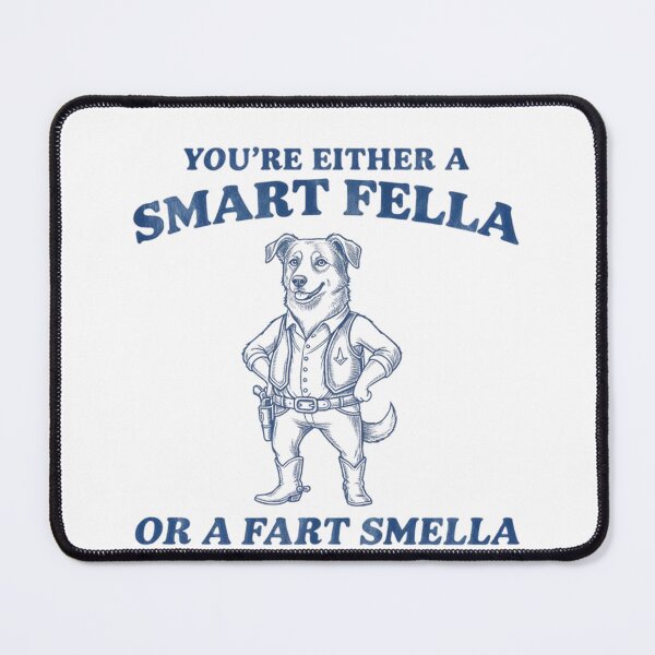 Item preview, Are You A Smart Fella Or Fart Smella Vintage Style Shirt, Vintage T-Shirt, Retro Funny Dog Shirt, Dog Meme designed and sold by THREE LITTLE BEANS.