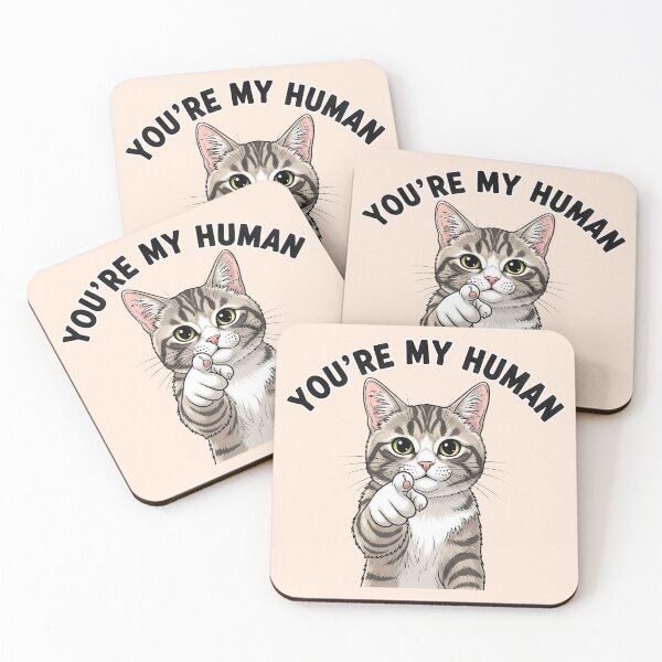 Item preview, You’re My Human Cat Illustration designed and sold by nuel-art.