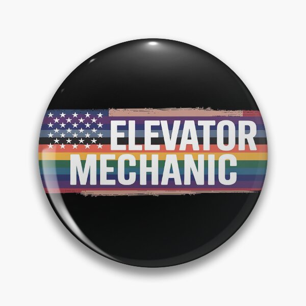 Item preview, Elevator Mechanic United States Rainbow w US Flag  designed and sold by KotexTemu.