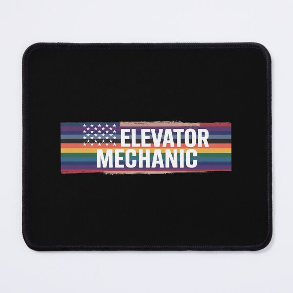 Item preview, Elevator Mechanic United States Rainbow w US Flag  designed and sold by KotexTemu.