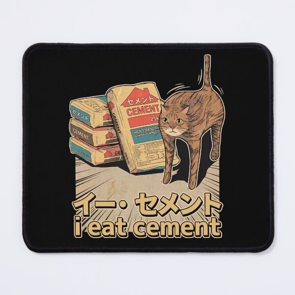 Item preview, I Eat Cement Cat Meme designed and sold by TheSamuraiCat.