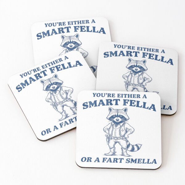 Item preview, Are You A Smart Fella Or Fart Smella Vintage Style Shirt, Vintage T-Shirt, Retro Funny Raccon Shirt, Raccon Meme designed and sold by THREE LITTLE BEANS.