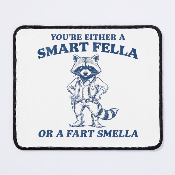 Item preview, Are You A Smart Fella Or Fart Smella Vintage Style Shirt, Vintage T-Shirt, Retro Funny Raccon Shirt, Raccon Meme designed and sold by THREE LITTLE BEANS.