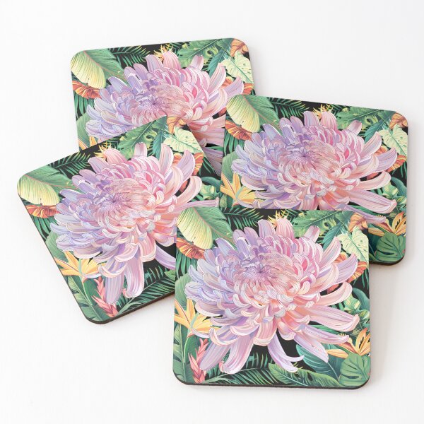 Item preview, wild flower pink light Chrysanthemum designed and sold by forlymons.