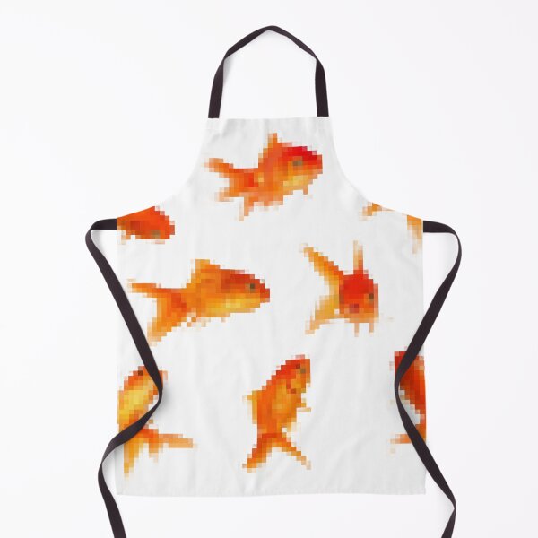 Item preview, pixel goldfish sticker designed and sold by cadetgallery.