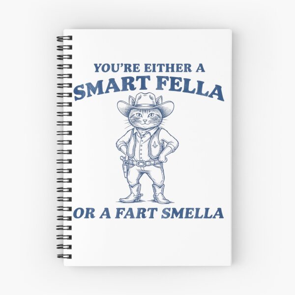 Item preview, Are You A Smart Fella Or Fart Smella Vintage Style Shirt, Vintage T-Shirt, Retro Funny Cat Shirt, Cat Meme  designed and sold by THREE LITTLE BEANS.