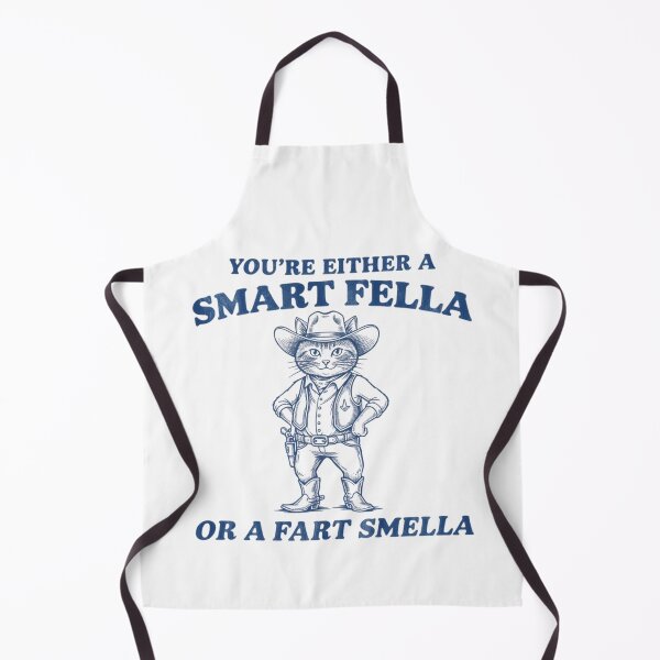 Item preview, Are You A Smart Fella Or Fart Smella Vintage Style Shirt, Vintage T-Shirt, Retro Funny Cat Shirt, Cat Meme designed and sold by THREE LITTLE BEANS.