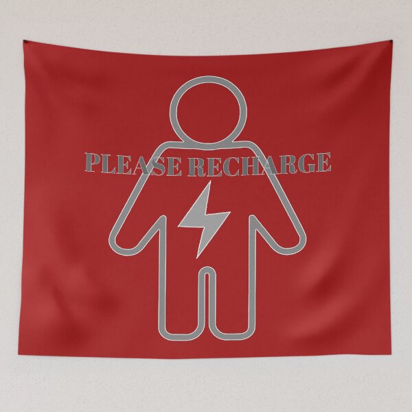 Item preview, Please Recharge – Low Energy Human Icon designed and sold by ChernivtsiSkoda.