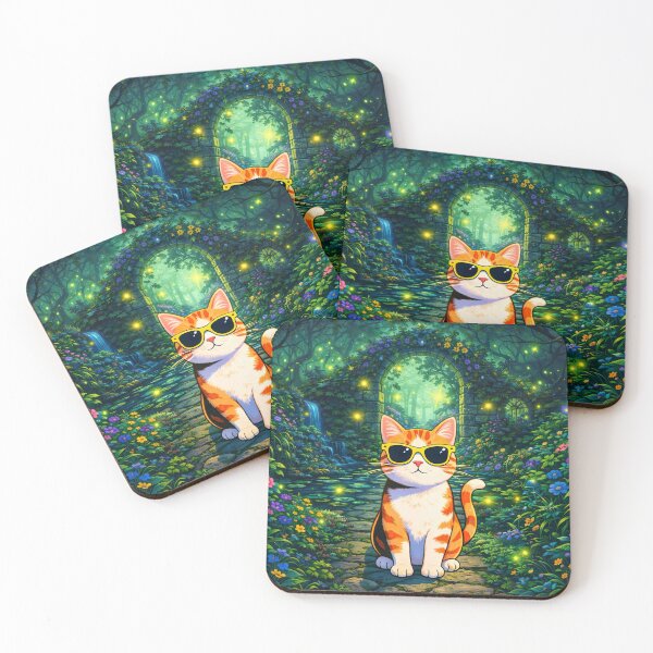 Item preview, Cosmic Cat in the Secret Garden designed and sold by Dominik1994.