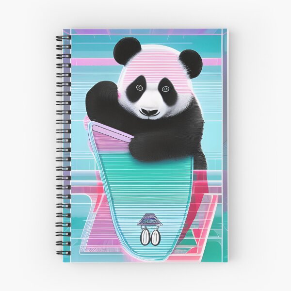 Item preview, Neon Panda – Futuristic vaporwave animal illustration in cyberpunk style designed and sold by The-Art-End.