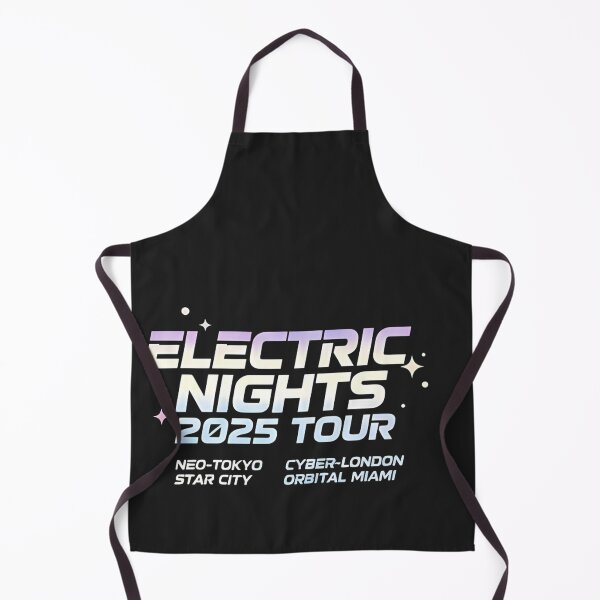 Item preview, Electric Nights 2025 Tour Aesthetic Cyberpunk Synthwave T-Shirt designed and sold by ZyxDes.