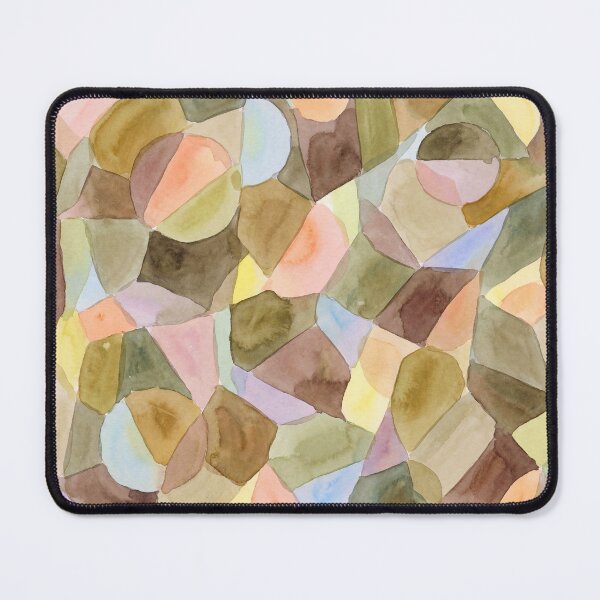 Item preview, Cozy Earthy Watercolor Patchwork Abstract Print – Calming Boho Wall Art Canvas, Modern Minimalist Decor Trending India designed and sold by AbstractAuraArt.