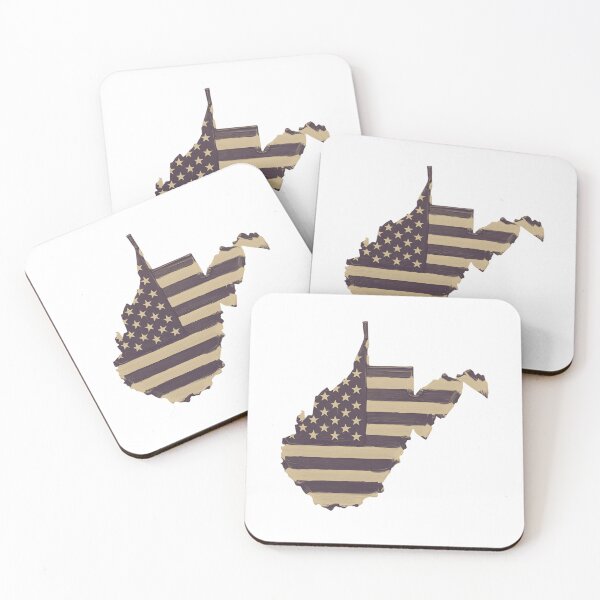 Item preview, West Virginia State Vintage Stars & Stripes – Brown and Gold designed and sold by Paper Drip.