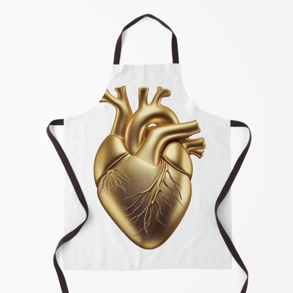 Item preview, Shiny Gold Heart with Realistic Texture designed and sold by Wonderful Designs.