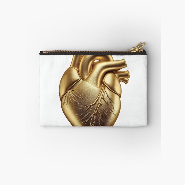 Item preview, Shiny Gold Heart with Realistic Texture designed and sold by Wonderful Designs.