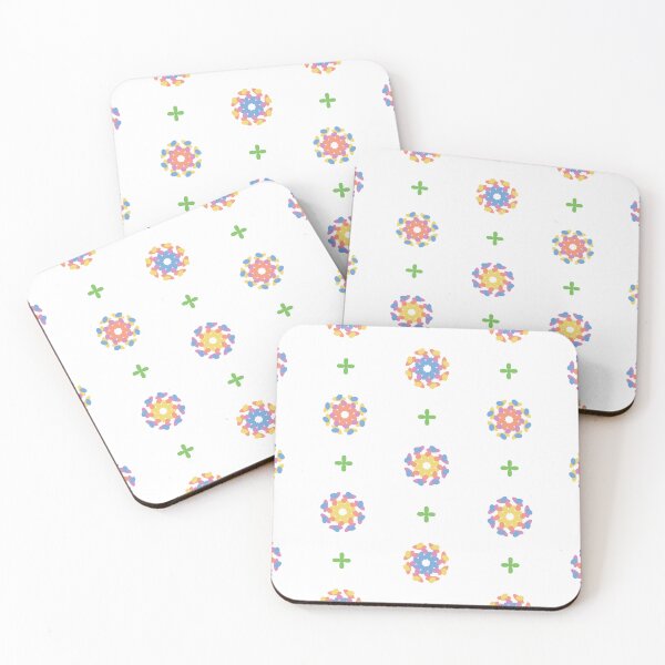 Item preview, Abstract Psychedelic Floral Print 1 - White designed and sold by Daniel Bevis Design.