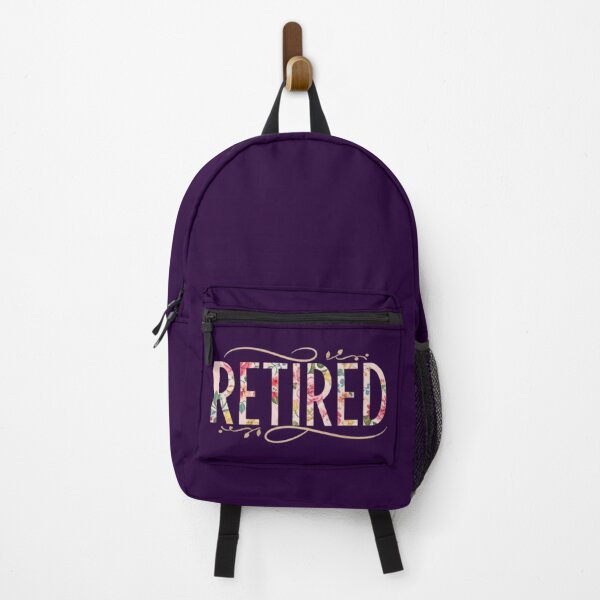 Item preview, Elegant "RETIRED" Floral Lettering Design - Watercolor Retirement Gift designed and sold by Syrupulse.