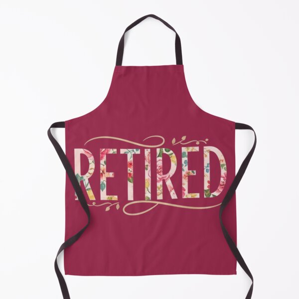Item preview, Elegant "RETIRED" Floral Lettering Design - Watercolor Retirement Gift designed and sold by Syrupulse.