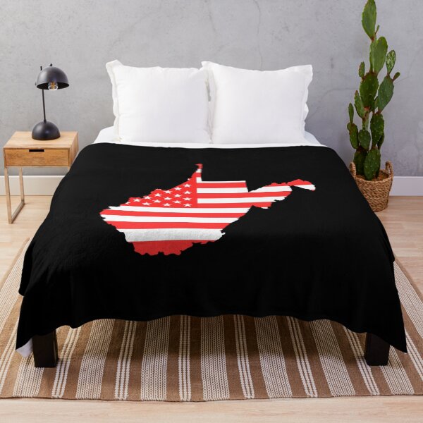 Item preview, West Virginia USA Flag Silhouette – Stars and Stripes State Outline designed and sold by Paper Drip.