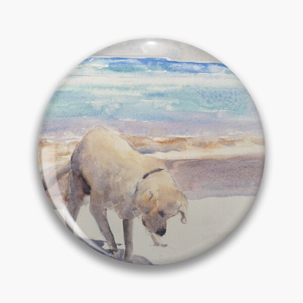 Item preview, Happy dog on the beach designed and sold by ShellyDu.