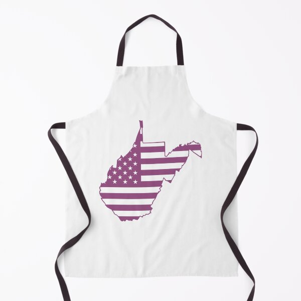 Item preview, West Virginia USA Flag Silhouette – Stars and Stripes State Outline designed and sold by Paper Drip.