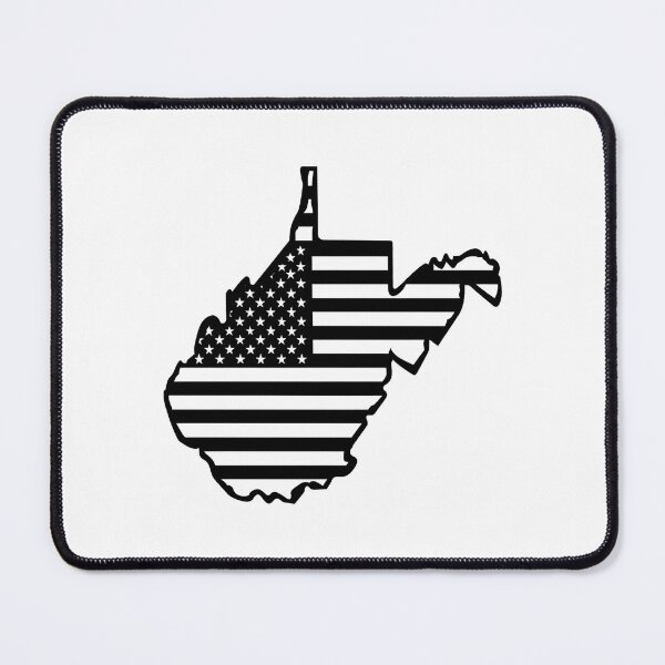 Item preview, West Virginia USA Flag Silhouette – Stars and Stripes State Outline designed and sold by Paper Drip.