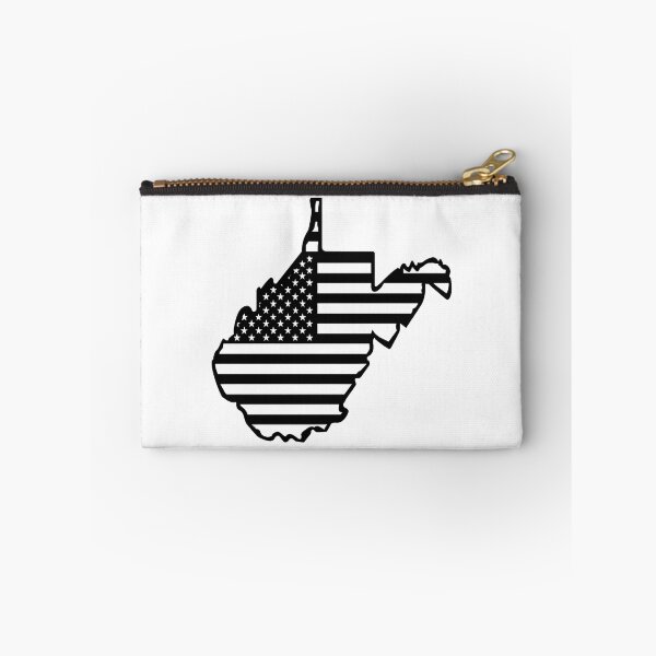 Item preview, West Virginia USA Flag Silhouette – Stars and Stripes State Outline designed and sold by Paper Drip.