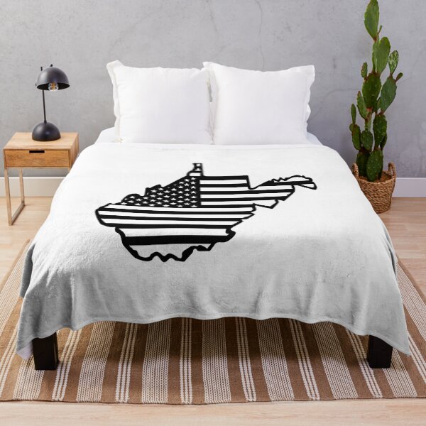Item preview, West Virginia USA Flag Silhouette – Stars and Stripes State Outline designed and sold by Paper Drip.